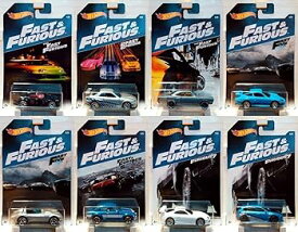 【中古】ワイルド・スピード ホットウィール 2017 ウォルマート限定 ダイキャストカー 1/64 ベーシックシリーズ 8台セット / FAST & FURIOUS HOT WHEELS