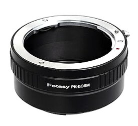 【中古】Fotasy EMPK Fotasy Pentax PKレンズをCanon eos-mミラーレスデジタルカメラm1 m2 m3アダプタ(ブラック)