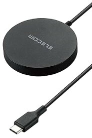 【中古】［非常に良い］エレコム Qi2 ワイヤレス充電器 15W マグネット 正規認証品 卓上 【 iPhone 15/14/13 シリーズに対応】 ブラック W-MA04BK