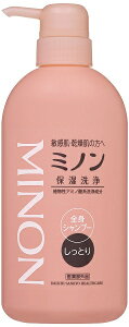 MINON(ミノン) 薬用 全身シャンプー しっとりタイプ 本体 (450mL) 【医薬部外品】