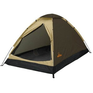 ハック 組立式 2人用 ドームテント HAC2697 ベージュ (1台) 組立簡単 簡易テント アウトドア ソロキャンプ
