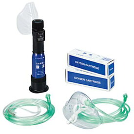 携帯酸素吸入器 活気ゲンOQ (1台) 残量表示機能あり カートリッジ2本付/家庭用 酸素ボンベ 医療機器