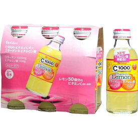 【A】【6本セット】 C1000 ビタミンレモン コラーゲン＆ヒアルロン酸(140mL×6本入)
