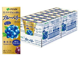 【24本セット】 伊藤園 エコパック ブルーベリーmix 紙パック (200ml×24本入) フルーツジュース