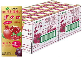 【24本セット】 伊藤園 エコパック ザクロmix 紙パック (200ml×24本入) フルーツジュース