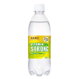【24本セット】 伊藤園 強炭酸水 ビタミン ストロング (500ml×24本入) ペットボトル 炭酸飲料