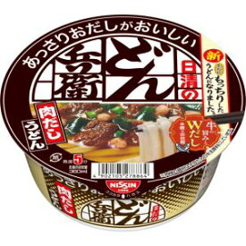 【在庫処分】 賞味期限：2024年6月12日 日清のあっさりおだしがおいしいどん兵衛 肉だしうどん (72g) カップうどん