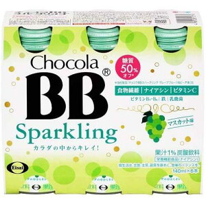 チョコラBB スパークリング マスカット (140ml×6本) 栄養機能食品 ナイアシン