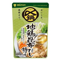 【在庫処分】ミツカン 〆まで美味しい 地鶏昆布だし鍋つゆ ストレート (750g) 鍋の素 調味料