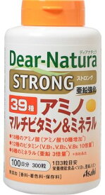 【A】 アサヒフード　ディアナチュラ(Dear-Natura) ストロング39 アミノ マルチビタミン＆ミネラル 100日分(300粒) 栄養機能食品 忙しい人の元気チャージに
