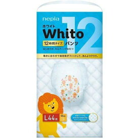 【在庫処分】 ネピア Whito ホワイト パンツ Lサイズ 12時間タイプ (44枚) 紙おむつ