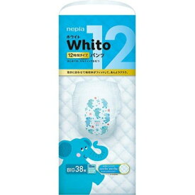 【在庫処分】 ネピア Whito ホワイト パンツ Bigサイズ 12時間タイプ (38枚) 紙おむつ