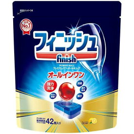フィニッシュ タブレット洗剤 プレミアムパワーボールキューブ オールインワン M (42個) 食洗器用洗剤