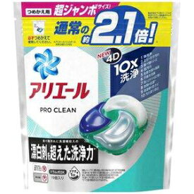 【nk】 アリエール プロクリーン ジェルボール 4D 詰替 超ジャンボ (19個) 洗濯洗剤 クリーン