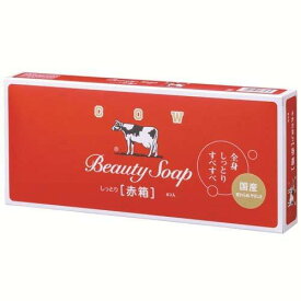 牛乳石鹸 カウブランド 赤箱 (90g×6個入) 全身しっとりすべすべ、うるおいと香り豊かな石けん