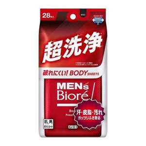 メンズビオレ ボディシート 超洗浄タイプ (28枚入) ボディケア
