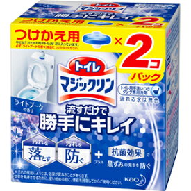 【T】 花王 トイレマジックリン 流すだけで勝手にキレイ ライトブーケ つけかえ用 (80g×2個入) トイレ洗浄剤