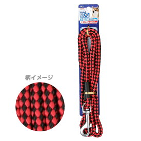 【J】 ターキー DSペットプラス リード10赤黒 中型犬用