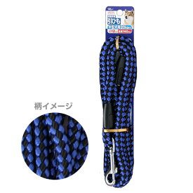 【J】 ターキー DSペットプラス リード12青黒 中型犬用