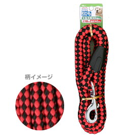 【J】 ターキー DSペットプラス リード18赤黒 大型犬用