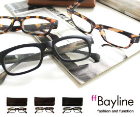 Bayline(ベイライン) リーディンググラス スクエアウェリントンフレーム 男女兼用 ユニセックス クラシック 老眼鏡 おしゃれ 50代