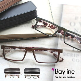 【SALE】Bayline(ベイライン) リーディンググラス スクエア カモフラージュ 老眼鏡 おしゃれ メンズ 男性 あす楽対応
