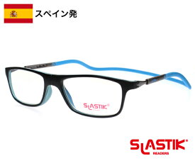 SLASTIK JABBA シニアグラス 1.0-1.5-2.0-2.5-3.0-3.5 老眼鏡 おしゃれ メンズ シンプル リーディンググラス TR90 軽量フレーム 首掛けメンズ バイカラー 青 黒 送料無料