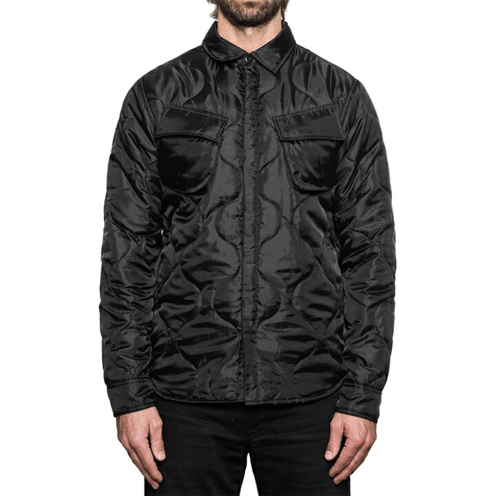 楽天市場】HUF QUILTED BDU SHIRT BLACK 冬物 ジャケット ハフ : SCENE  