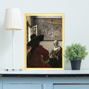 士官と笑う女 ヨハネス・フェルメール 0103 ジグソーパズル パズル 300ピース 程 ジグソー おしゃれ 名画 遊ぶ オフライン 子供 高齢者 難易度 難しい 人気 インテリア 安い コツ プレゼント ギ