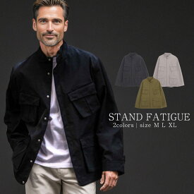 イケオジ おしゃれ ブルゾン メンズ ちょい悪 オヤジ ミスタ—ジョージ ダンディ 40代 50代 アウター ファッション 60代 ジャケット ファティーグブルゾン スタンドカラー ミリタリージャケット ジャングルファティーグ 黒 男 服 春