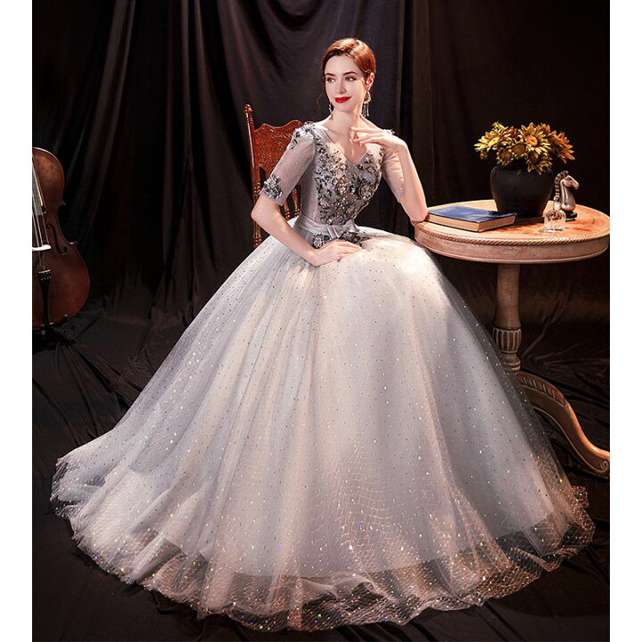 楽天市場】パーティードレスス 花嫁 二次会 結婚式 ブライダル ロング  