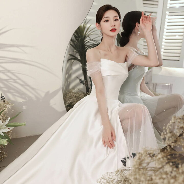 楽天市場 ウェディングドレス 花嫁 オフショルダードレス パール 可愛い ロングドレス 結婚式 二次会 ロングワンピース 編み上げ パーティードレス 海外拳式 おしゃれ Aラインドレス 披露宴 前撮りシンプル セクシー 発表会 撮影 演奏会 食事会 ビーチフォト オーダー 楽天市場 ウェディングドレス 花嫁 オフショルダードレス パール 可愛い ロングドレス 結婚式 二次会 ロングワンピース 編み上げ パーティードレス 海外拳式 おしゃれ Aラインドレス 披露宴 前撮りシンプル セクシー 発表会 撮影 演奏会 食事会 ビーチフォト オーダー