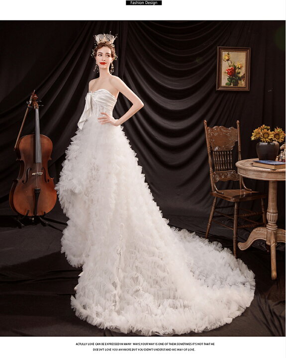 楽天市場】ウェディングドレス 白 Aラインドレス 無地 ロングドレス  