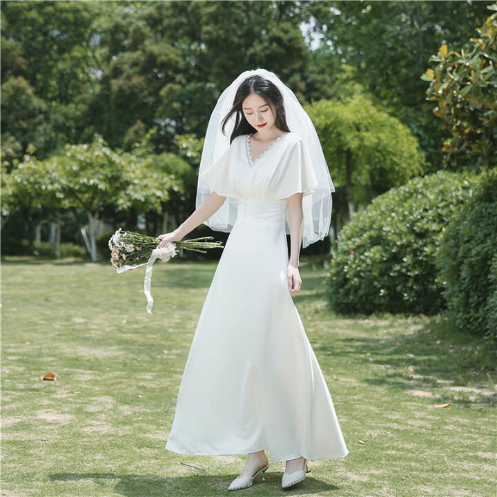 楽天市場】ウェディングドレス 花嫁 二次会 海外挙式 リゾート  