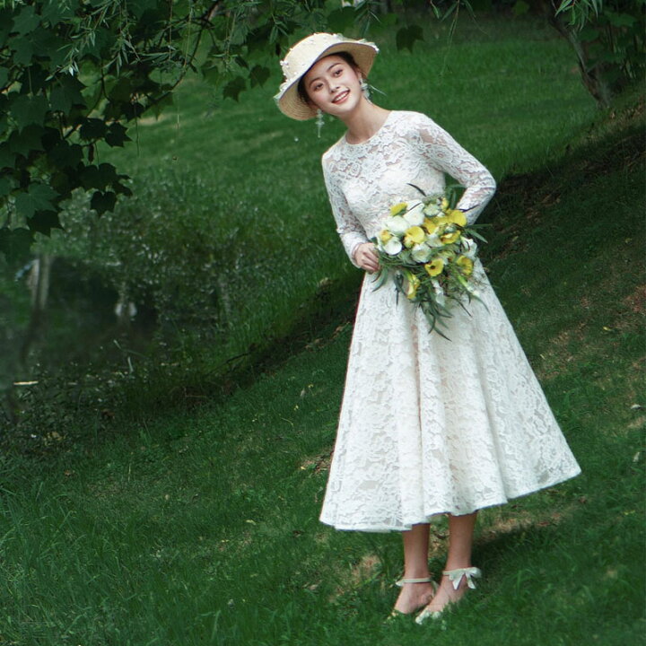 楽天市場】ウェディングドレス 花嫁 二次会 海外挙式 リゾート  