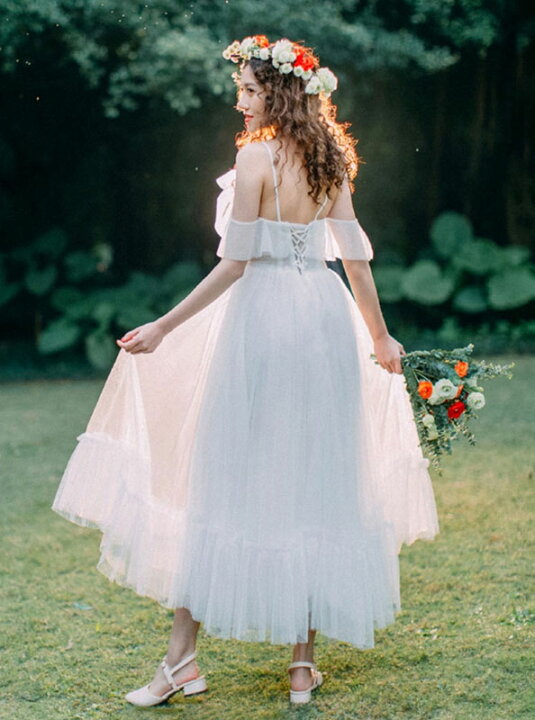 楽天市場】ウェディングドレス 後撮り 海外旅行 フォト 花嫁 二次会  