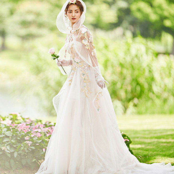 ウェディングドレス 二次会 花嫁 プリンセス パーティードレス 披露宴  