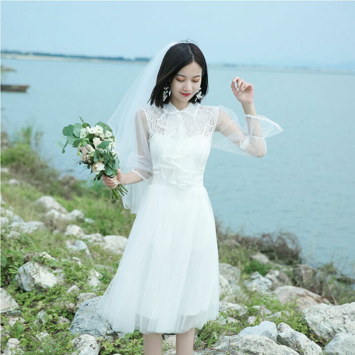 楽天市場】ウェディングドレス 花嫁 二次会 海外挙式 リゾート  