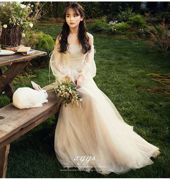楽天市場】海外挙式 wedding dress オフショルダー 花嫁 フォーマル  