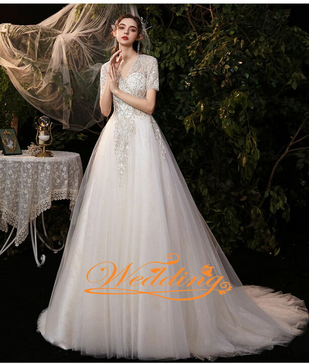 楽天市場】ウェディングドレス 花嫁 二次会 海外挙式 前撮り シンプル  