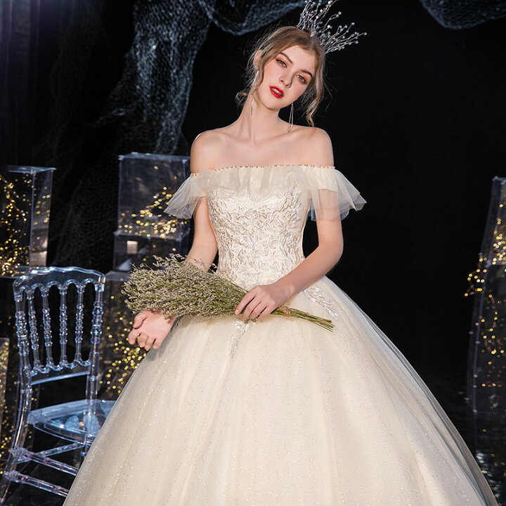 楽天市場】ウエディングドレス 二次会ドレス 結婚式 海外挙式 オフ  