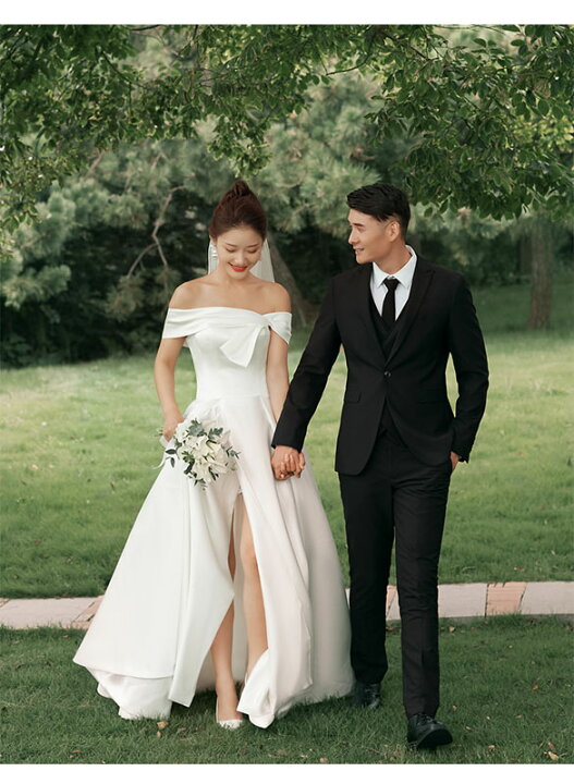 楽天市場】海外挙式 ウェディングドレス 花嫁 前撮り ドレス 二次会  