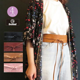 細リボンPUサッシュベルト ベルト フリーサイズ リボン ブラック ブラウン 太い トレンド