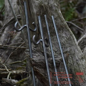 アイアンハンガー 4本 アイアン ランタンハンガー 無骨 野営 アウトドア キャンプ