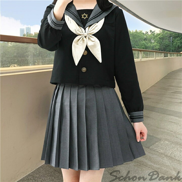 楽天市場 大きいサイズ Jk制服 セーラー服 コスプレ衣装 仮装 コスチューム 学院風 学生服 半袖 長袖 プリーツスカート ギャル服 入学式 卒業式 文化祭 春夏秋 ハロウィン Halloween コスチューム ホームパーティー イベント デート お出掛け Schondank