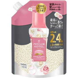 【ケース販売】【1ケース7個入】P＆G　レノアアロマジュエル　ホワイトフローラル＆サボンの香りつめかえ用特大サイズ　1040mL（洗濯洗剤）