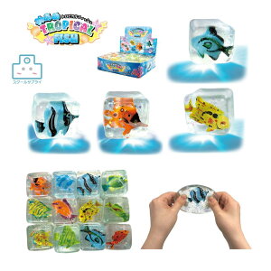 【正規代理店】水あめ トロピカル フィッシュ 12種類 144個入り ヒロイチ スクイーズ 水槽