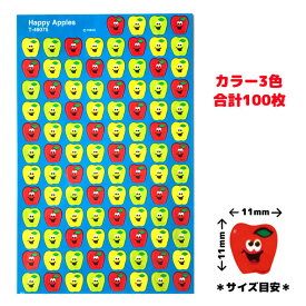 TREND USステッカー ハッピーアップル Happy Apples T-46075 100ピース