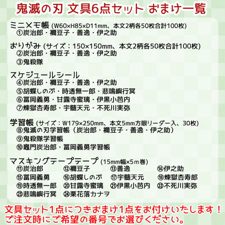 楽天市場 鬼滅の刃 文具6点セット 鉛筆 消しゴム 鉛筆キャップ 下敷き 名前ペン 定規 送料無料 スクールｔｏｗｎ