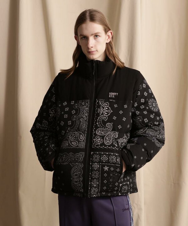 楽天市場】☆SALE |Schott/ショット 公式通販 |2WAY 2TONE DOWN JACKET  